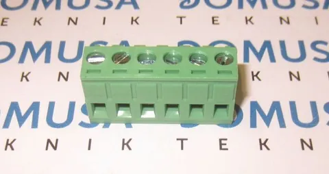 Connecteur vert 6 pôles